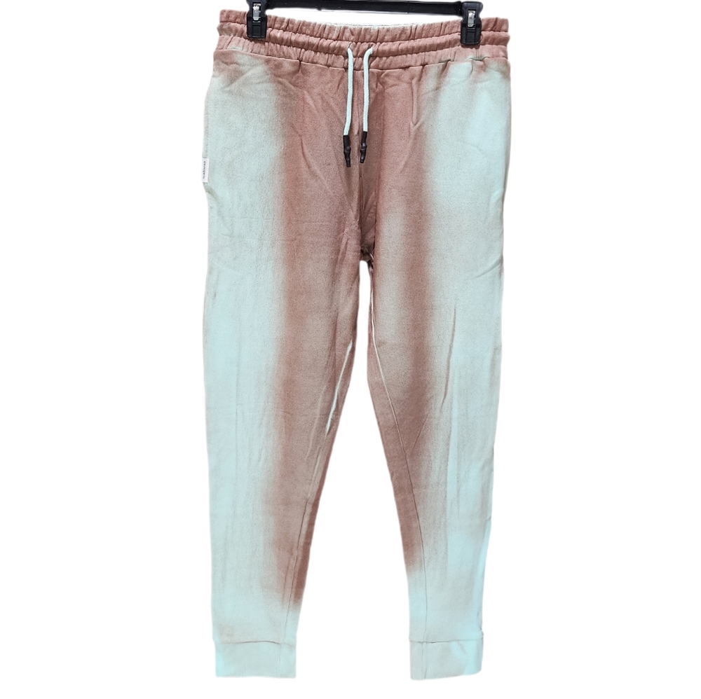 ELEVEN PARIS Men's Sweatpants Drawstring Waist Jogger Pants Deep Taupe Spray L